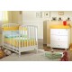 Schlafzimmer mit Kinderbett - Babywanne Ciak Joy Pali mit Federdecke - Krippenschutz - Kissenbezug