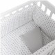 Lella - The cot bed Picci complete with patterned upholstery- mattress - Free pillow