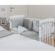 New Lella colorata - Il letto culla Picci completa di rivestimento - materasso - Cuscino in omaggio