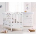 Bedroom with cot and bath Fun Azzurra Design - Mattress for free